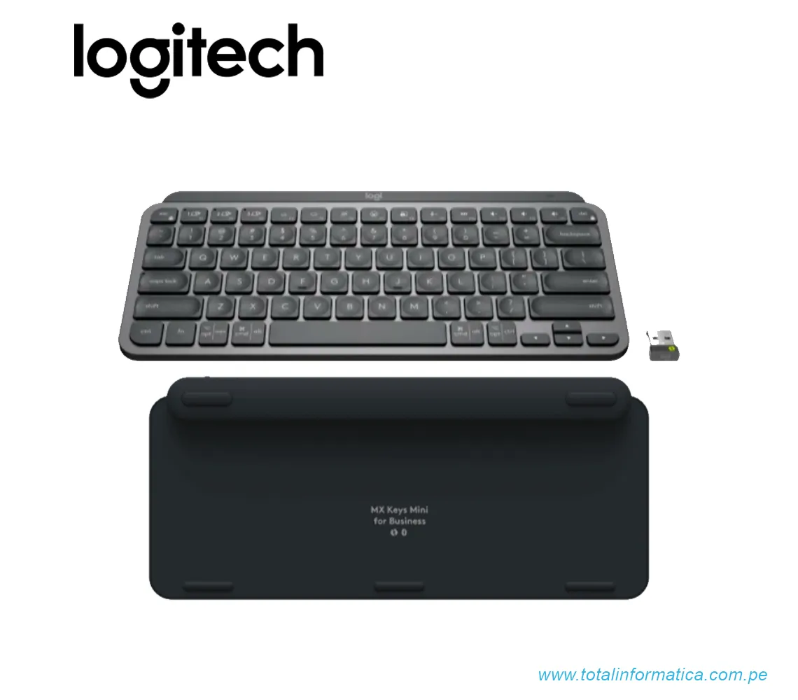 TECLADO LOGITECH B2B MX KEYS MINI, MULTI-DISPOSITIVO, INALAMBRICO/BLUETOOTH, NEGRO(920-010596) - imagen 2