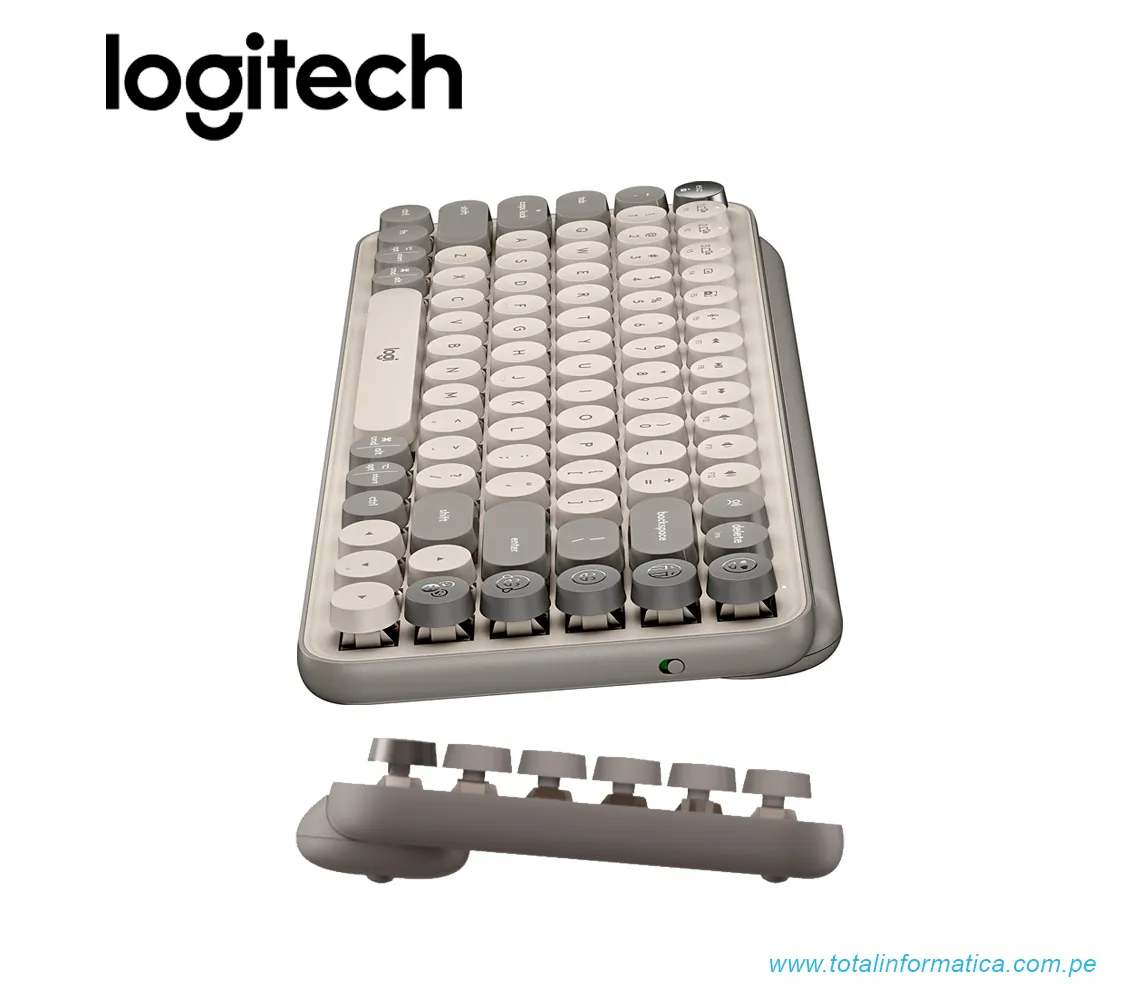 TECLADO LOGITECH POP KEYS, MULTI-DISPOSITIVO, INALAMBRICO/BLUETOOTH, LILA(920-011518) - imagen 2