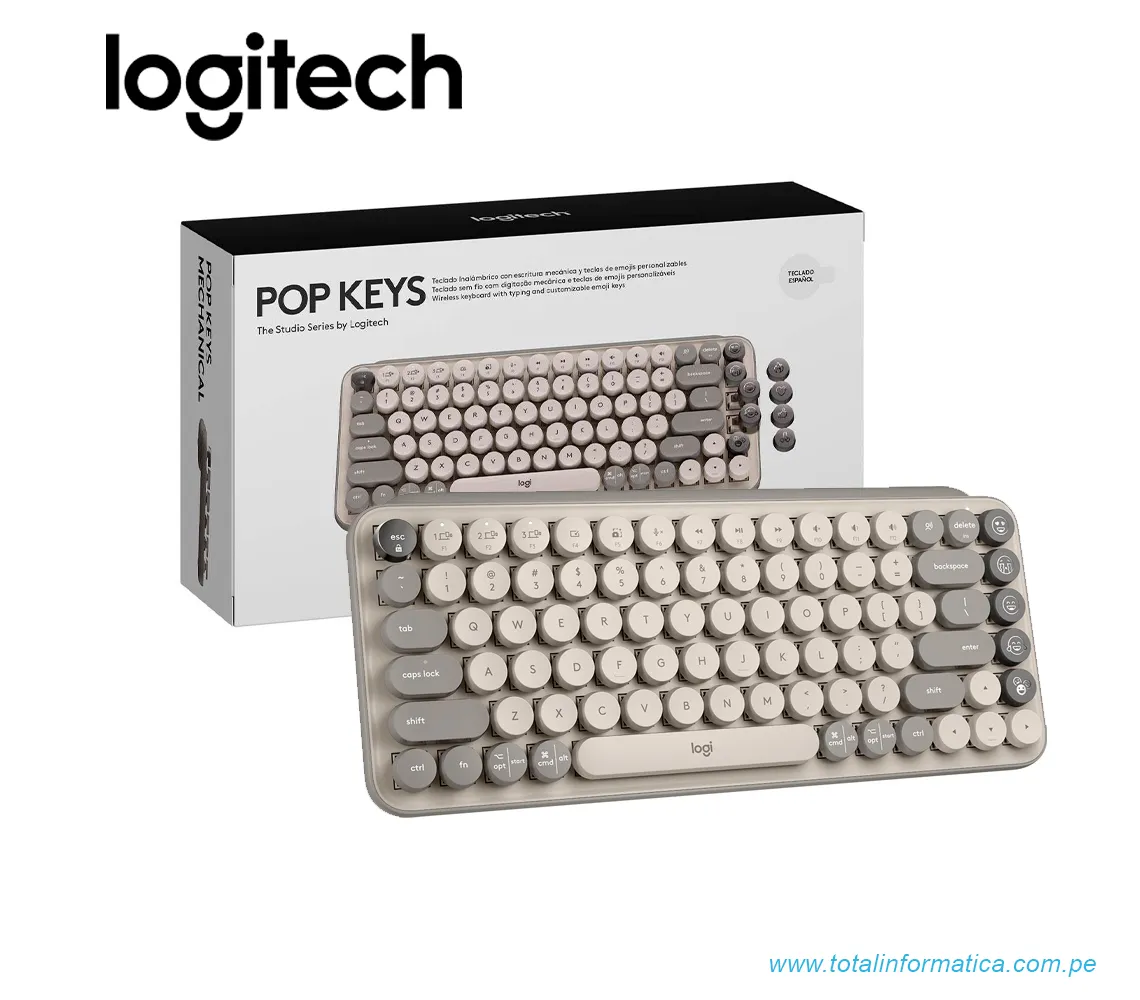 TECLADO LOGITECH POP KEYS, MULTI-DISPOSITIVO, INALAMBRICO/BLUETOOTH, LILA(920-011518) - imagen 4
