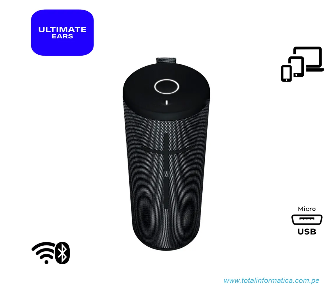 PARLANTE UE BOOM 3, BLUETOOTH, NEGRO NOCHE(984-001348) - imagen 1