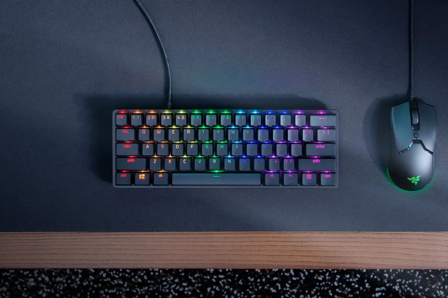 TECLADO GAMING RAZER HUNTSMAN MINI, OPTO MECHANICAL, SWITCH PURPLE, CHROMA RGB, USB-C, NEGRO(RZ03-03392900-R311) - imagen 3
