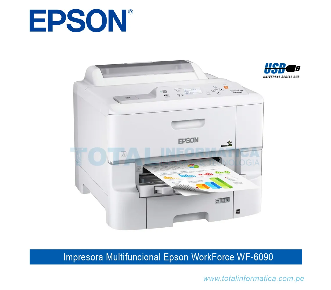 IMPRESORA WORKFORCE PRO WF-6090 WIFI, RED - imagen 2
