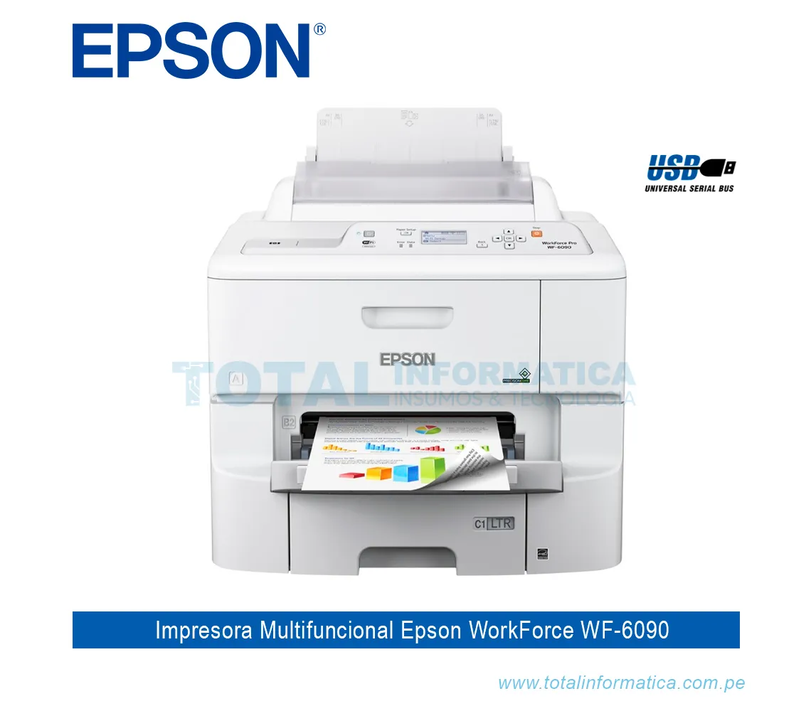 IMPRESORA WORKFORCE PRO WF-6090 WIFI, RED - imagen 1