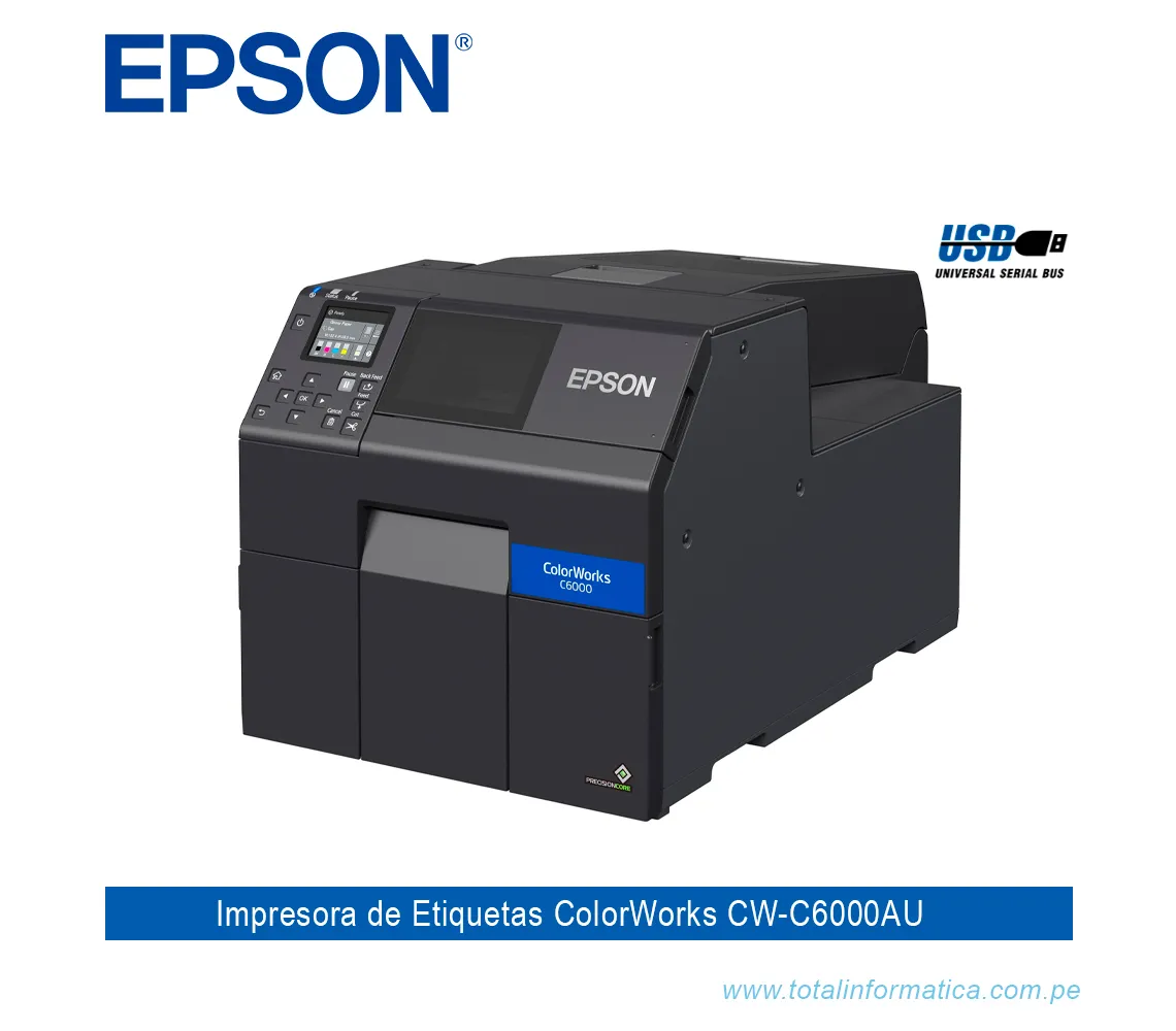 IMPRESORA DE ETIQUETAS A COLOR EPSON COLORWORKS C6000 - imagen 2