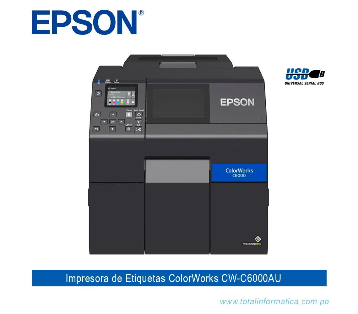 IMPRESORA DE ETIQUETAS A COLOR EPSON COLORWORKS C6000 - imagen 1