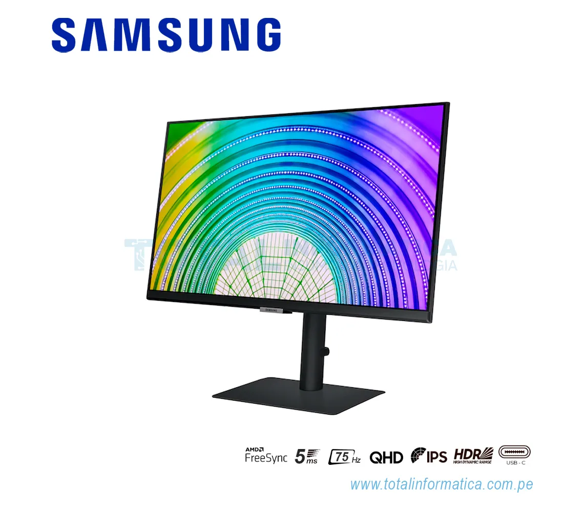 MONITOR LCD SAMSUNG S27A600UUN 27" WQHD, 4MS, 75HZ, HDMI, DISPLAYPORT - imagen 2