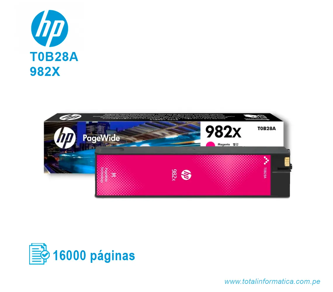 TINTA HP 982X MAGENTA ( T0B28A ) 16,000 PÁG - imagen 2