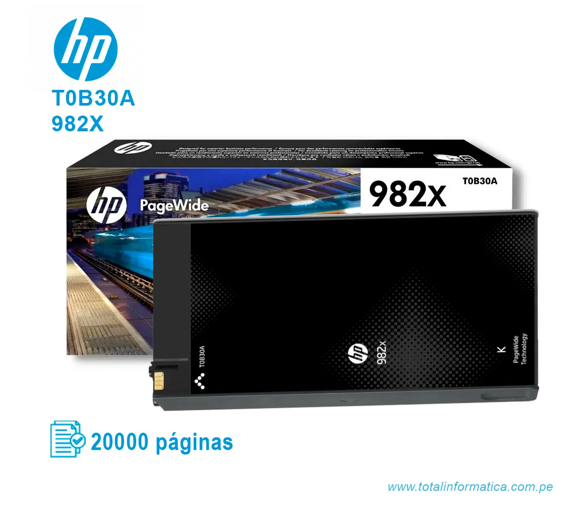 TINTA HP 982X BLACK ( T0B30A ) 20,000 PÁG - imagen 2