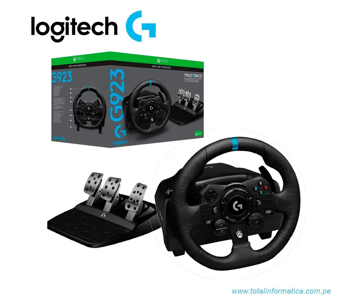 VOLANTE DE SIMULACION DE CARRERAS LOGITECH G923, XBOX/PS/PC, USB, NEGRO(941-000156) - imagen 4