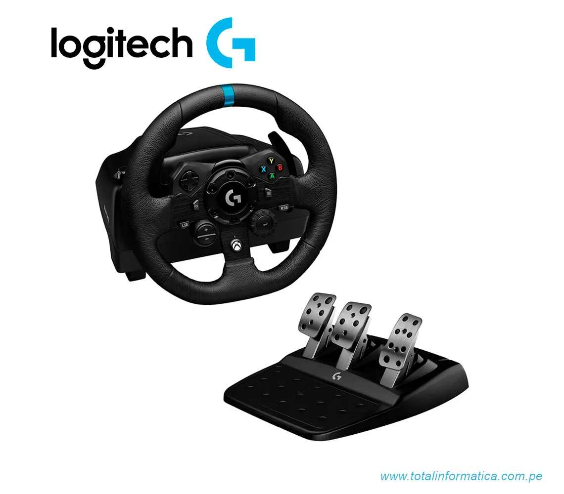 VOLANTE DE SIMULACION DE CARRERAS LOGITECH G923, XBOX/PS/PC, USB, NEGRO(941-000156) - imagen 1