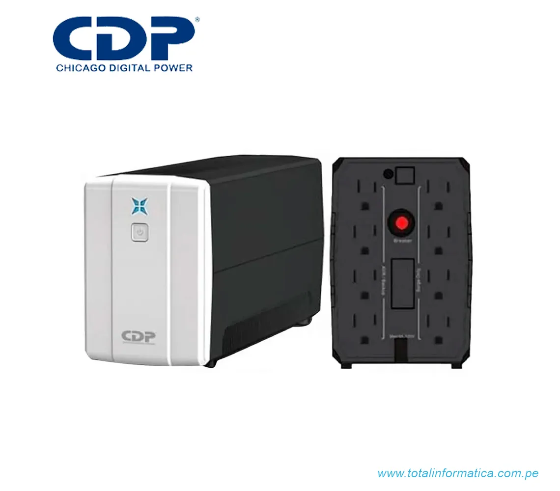 UPS CDP R-UPR 1008I, 1000VA/500W, AUTONOMIA 40MIN(R-UPR1008I) - imagen 2