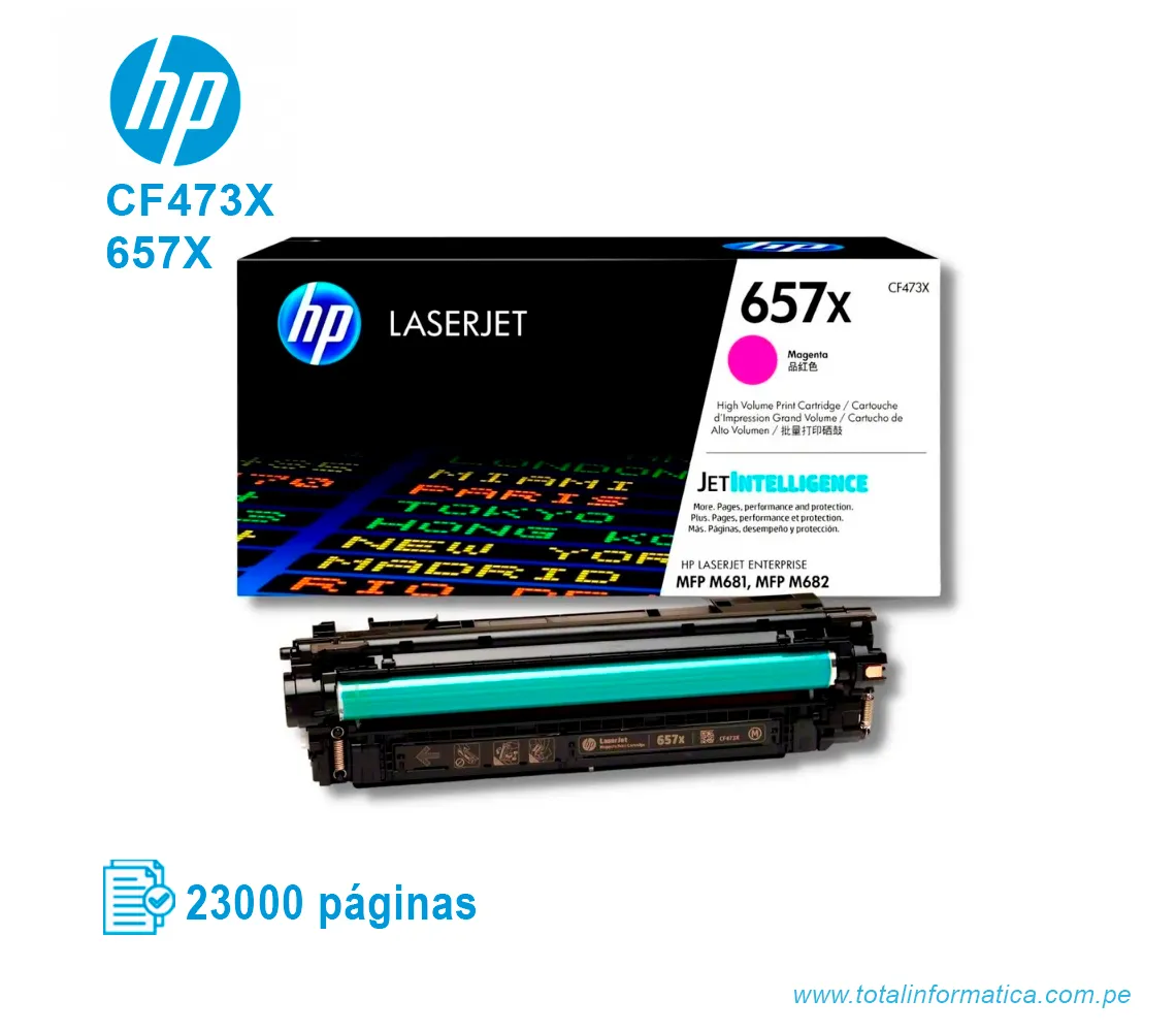TONER HP 657X MAGENTA ( CF473X ) LENT M681 23KPG - imagen 2