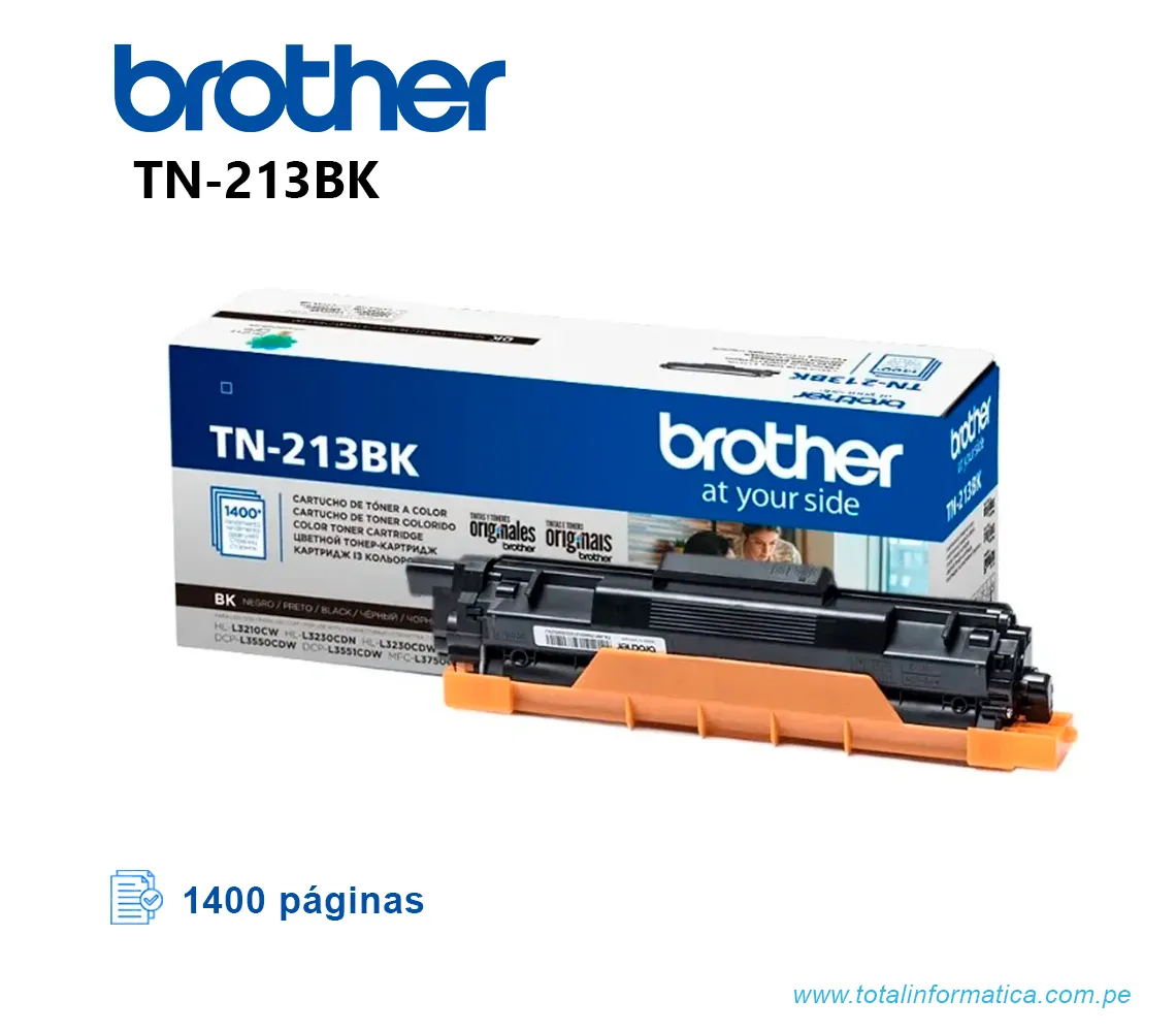 TONER BROTHER TN213BK/TN-213BK BLACK, PARA L3270, 1400 PAG - imagen 2