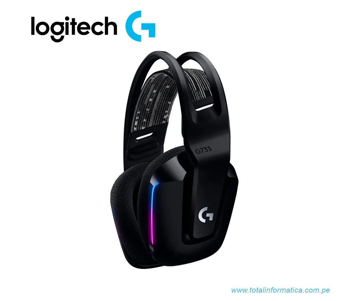 AUDIFONO CON MICROFONO LOGITECH G733 LIGHTSPEED, INALÁMBRICO, NEGRO(981-000863) - imagen 2