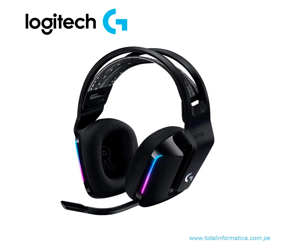 AUDIFONO CON MICROFONO LOGITECH G733 LIGHTSPEED, INALÁMBRICO, NEGRO(981-000863) - imagen 1