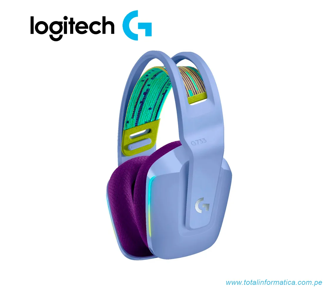 AUDIFONO CON MICROFONO LOGITECH G733 LIGHTSPEED, INALÁMBRICO, LILA(981-000889) - imagen 3