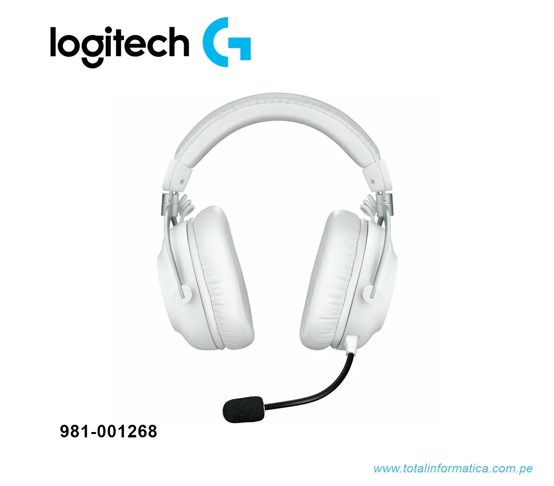 AUDIFONO CON MICROFONO LOGITECH G PRO X2 LIGHTSPEED, INALÁMBRICO, BT, 3.5MM, BLANCO(981-001268) - imagen 4