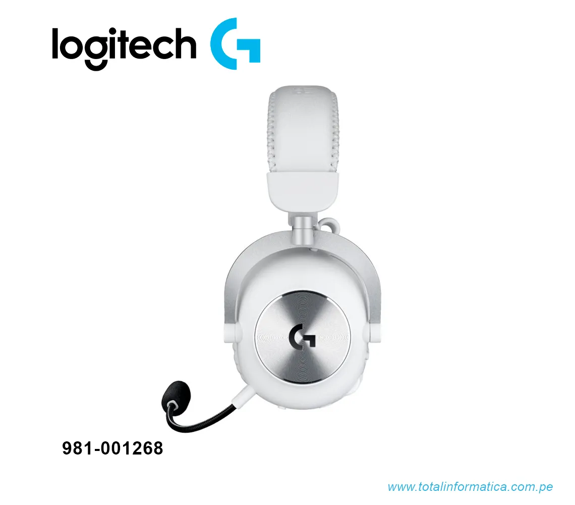 AUDIFONO CON MICROFONO LOGITECH G PRO X2 LIGHTSPEED, INALÁMBRICO, BT, 3.5MM, BLANCO(981-001268) - imagen 3