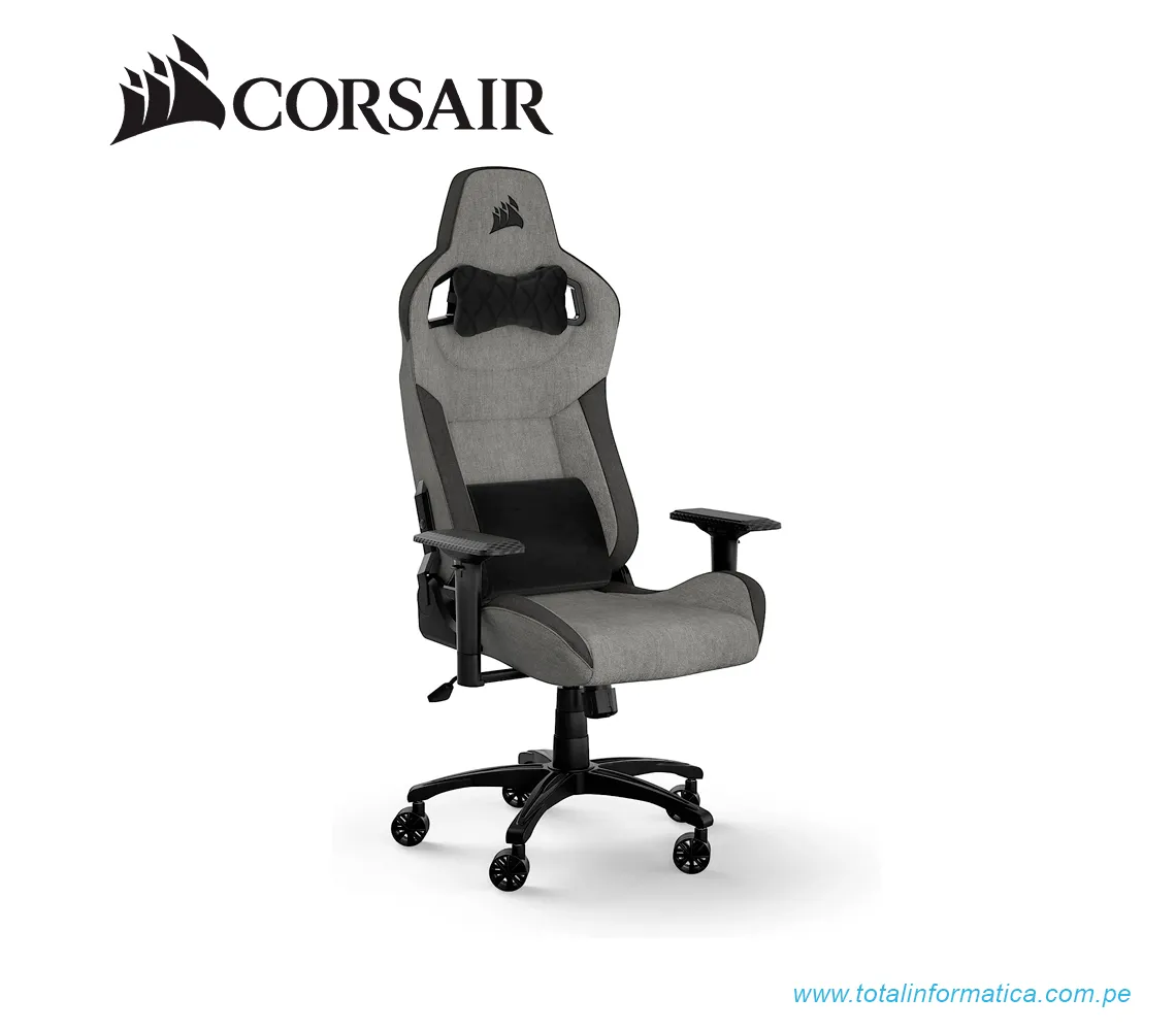 SILLA GAMING CORSAIR T3 RUSH-GRIS/CARBON(CF-9010056-WW) - imagen 1