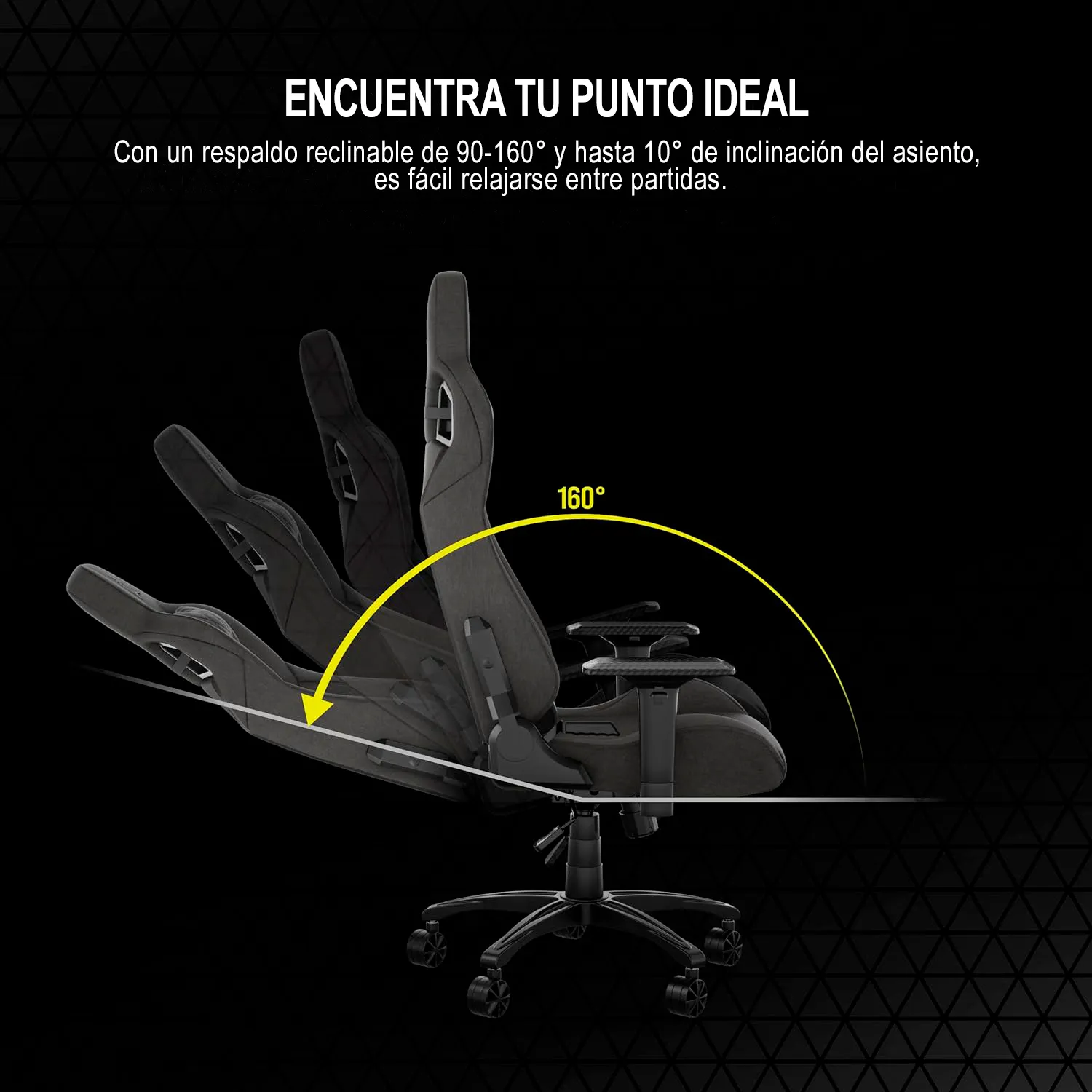 SILLA GAMING CORSAIR T3 RUSH-CARBON(CF-9010057-WW) - imagen 7