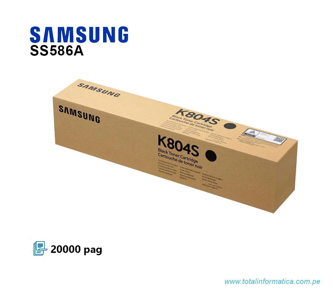 TONER SAMSUNG CLT-K804S HP SS586A BLACK - imagen 1