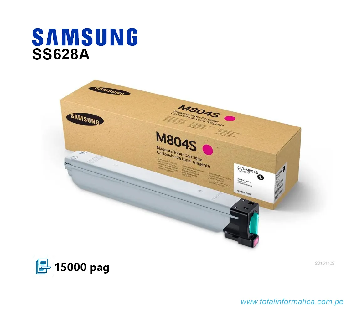 TONER SAMSUNG CLT-M804S HP SS628A MAGENTA 15K PAG - imagen 2