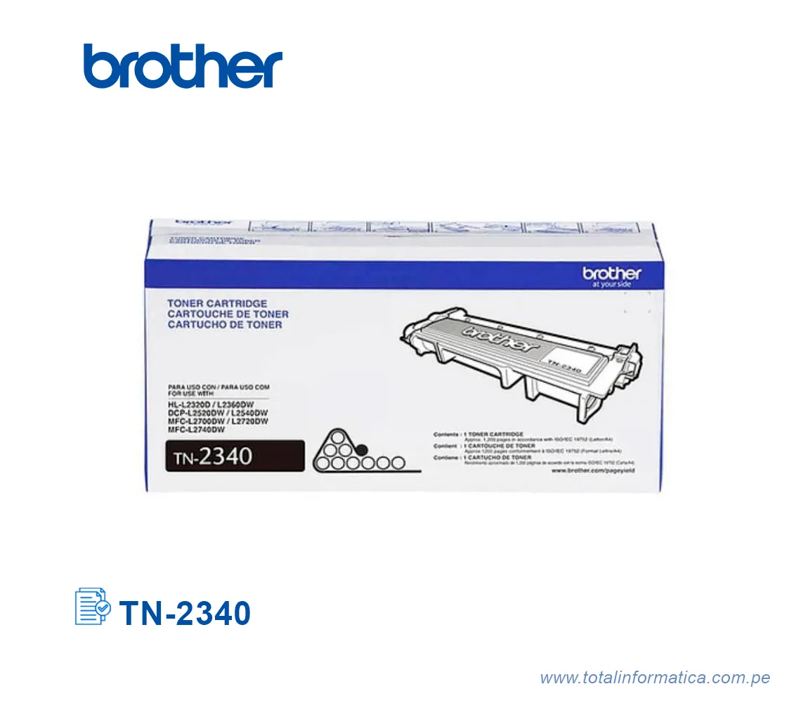 TONER BROTHER TN2340 BLACK PARA HL-L2360DW  - imagen 1