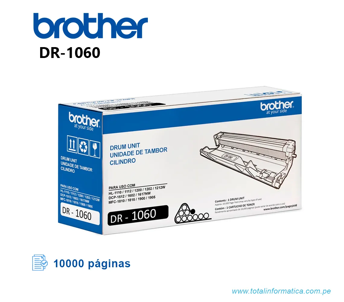 TAMBOR BROTHER DR1060, PARA HL-1112, DCP-1512, 10K - imagen 1
