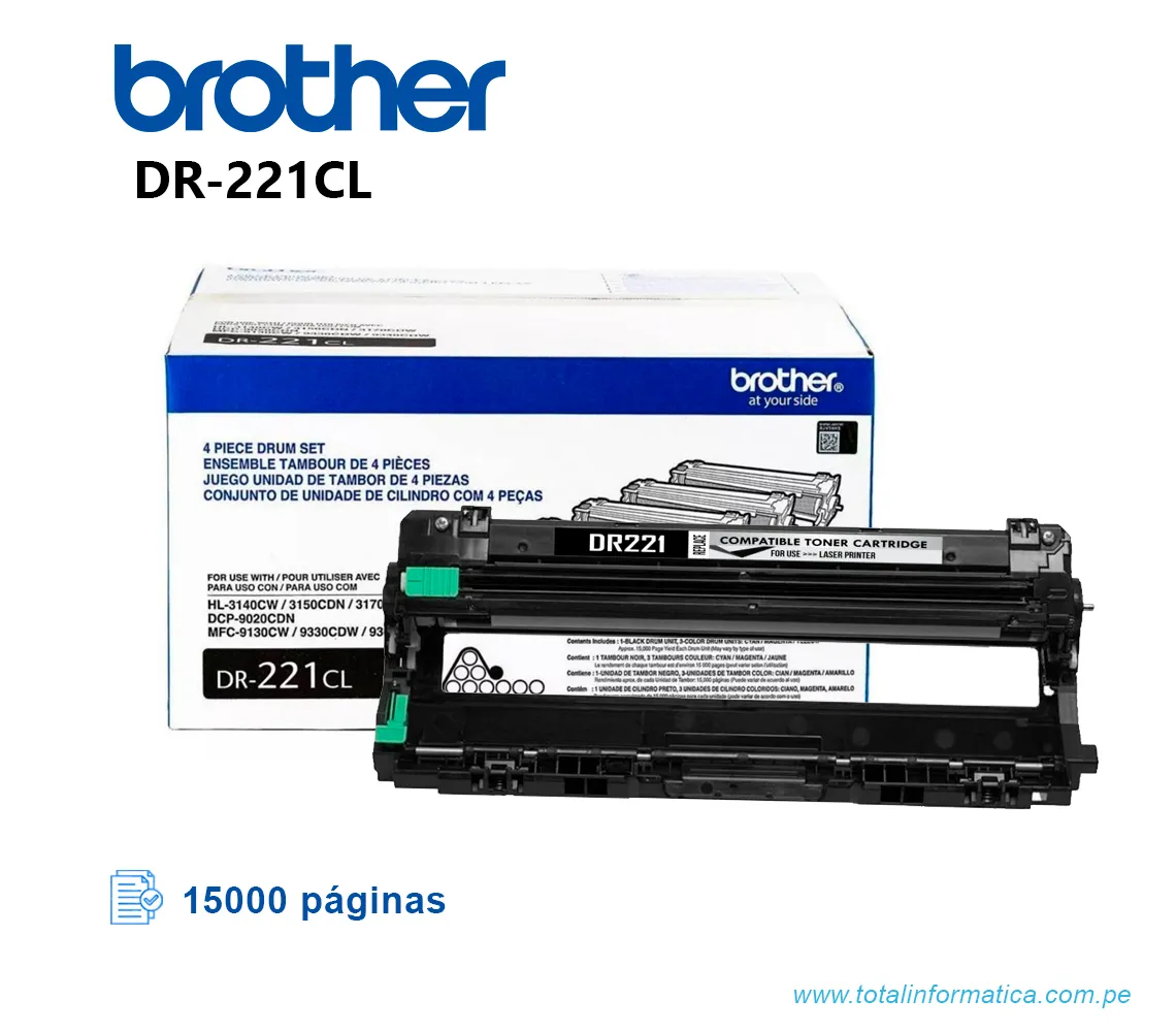 CILINDRO BROTHER DR221CL, PARA HL-3150, DCP9020  - imagen 2