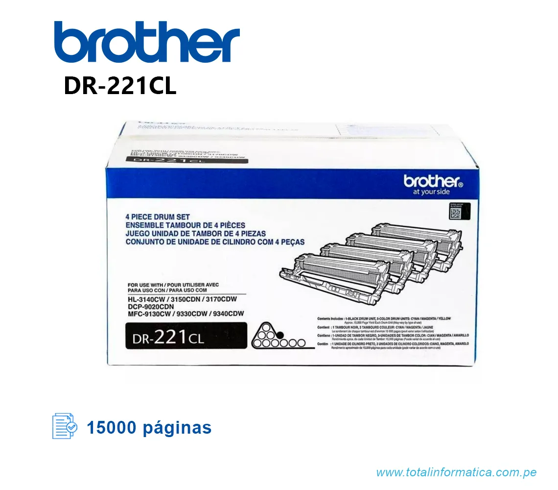 CILINDRO BROTHER DR221CL, PARA HL-3150, DCP9020  - imagen 1
