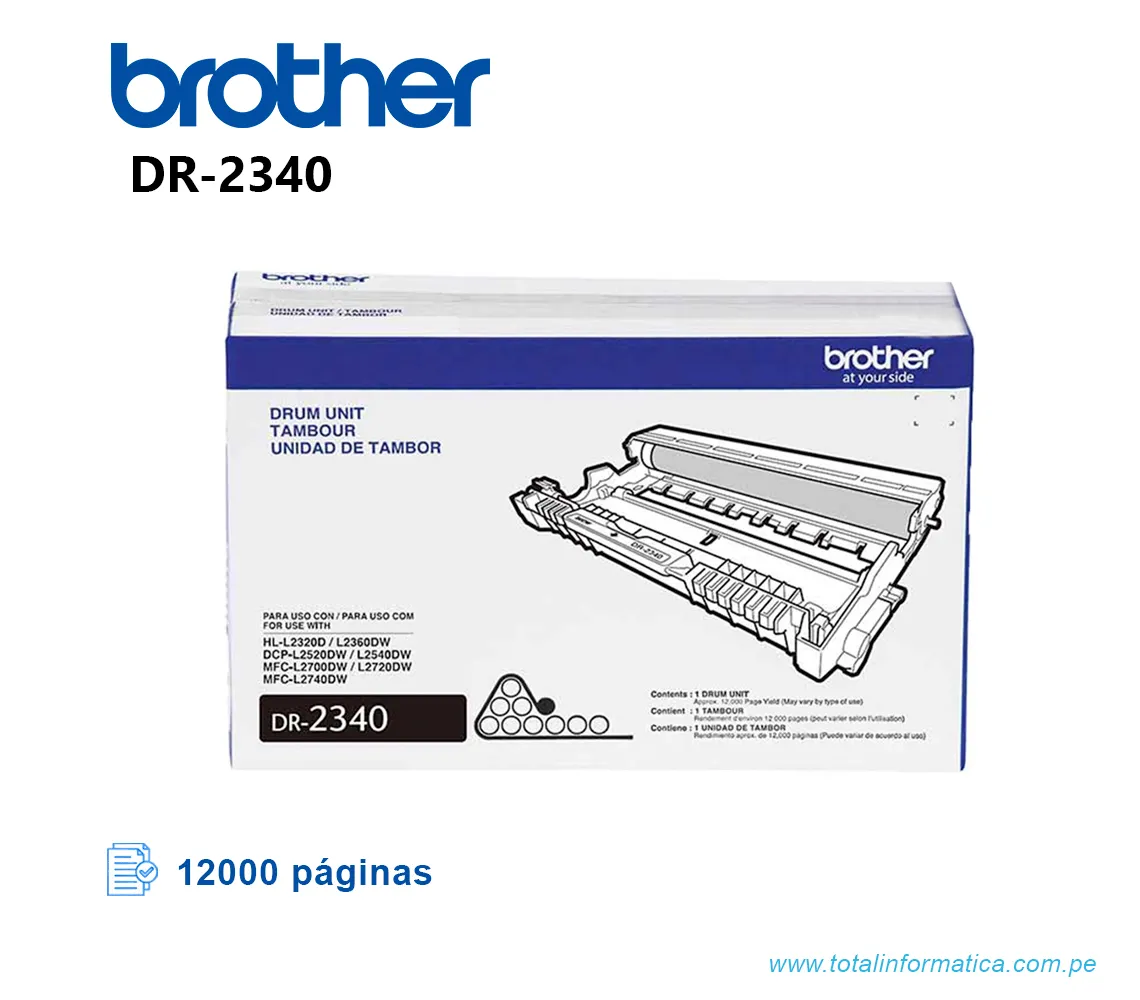 TAMBOR BROTHER DR2340/DR-2340 PARA HLL2360DW, MFCL2700DW    - imagen 1