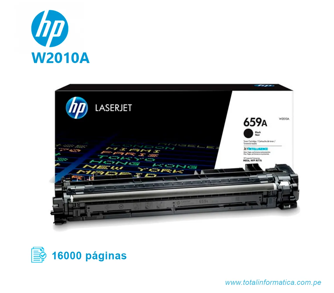 TONER HP 659A W2010A L.J. M856 BLACK, 16000 PGS - imagen 2