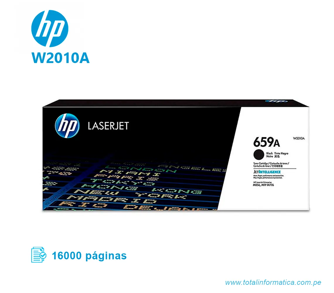 TONER HP 659A W2010A L.J. M856 BLACK, 16000 PGS - imagen 1