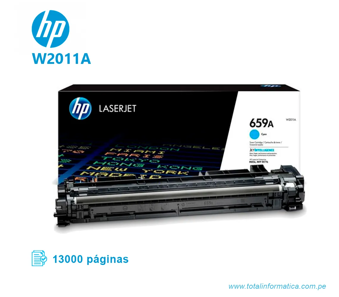 TONER HP 659A W2011A L.J. M856 BLACK, 13000 PGS - imagen 2