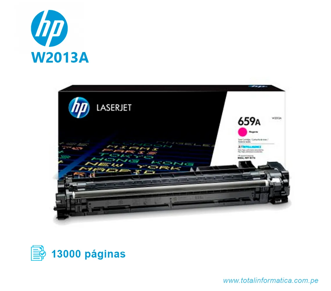 TONER HP 659A W2013A L.J. M856 MAGENTA 13000 PGS - imagen 2