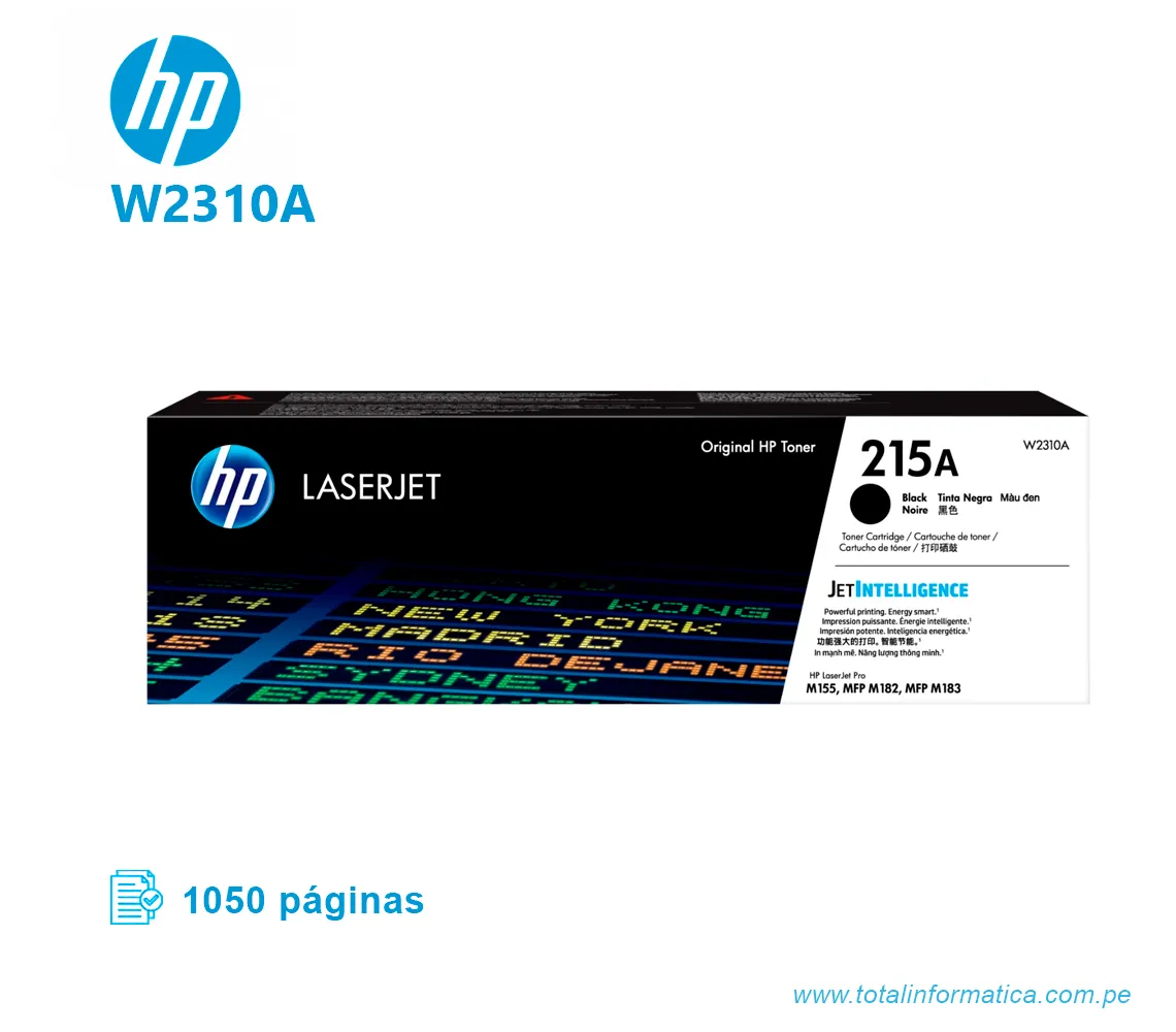 TONER HP 215A W2310A, L.J. BLACK 1050 PAGS - imagen 1