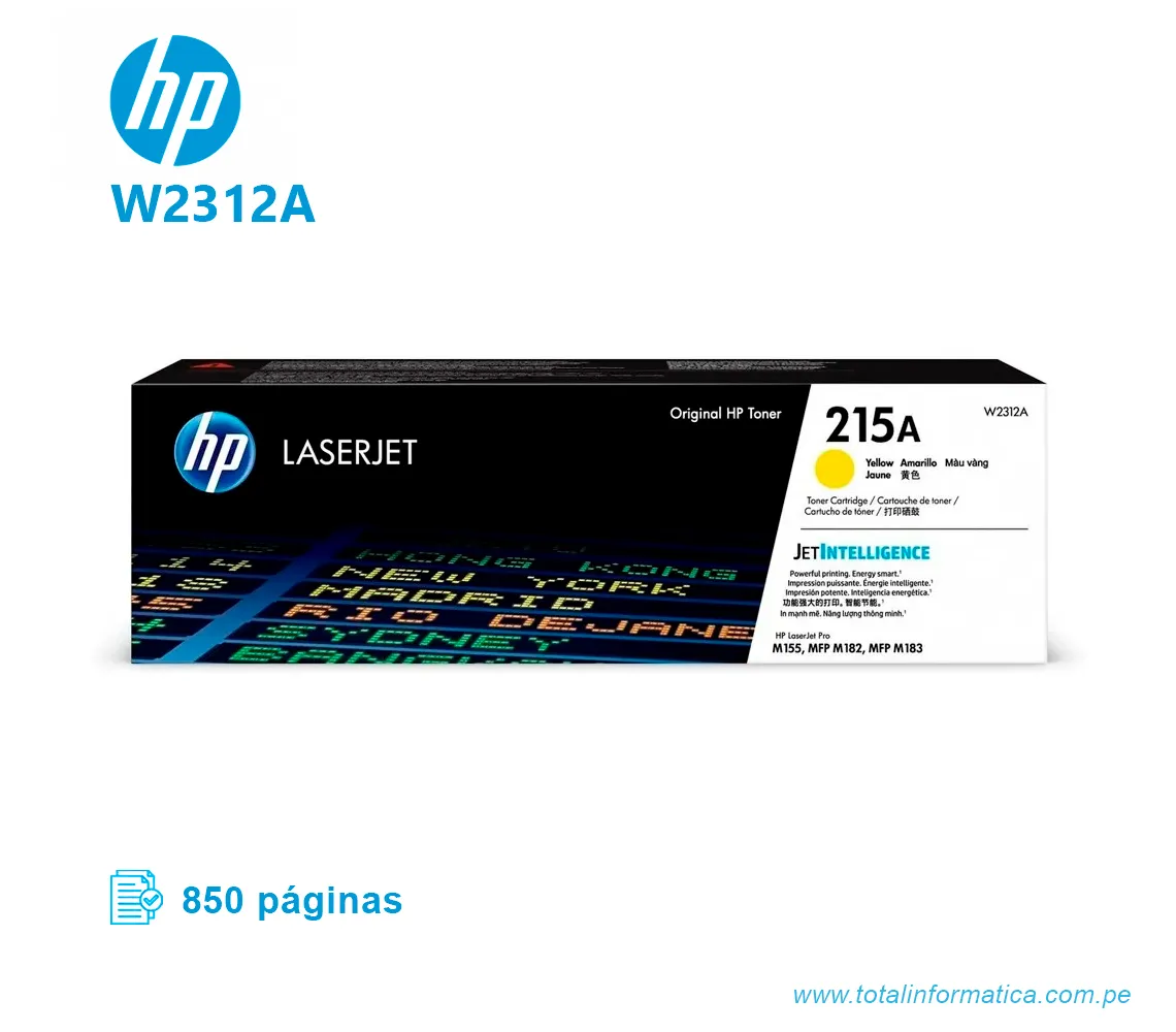 TONER HP 215A W2312A L.J. YELLOW 850 PAGS    - imagen 1