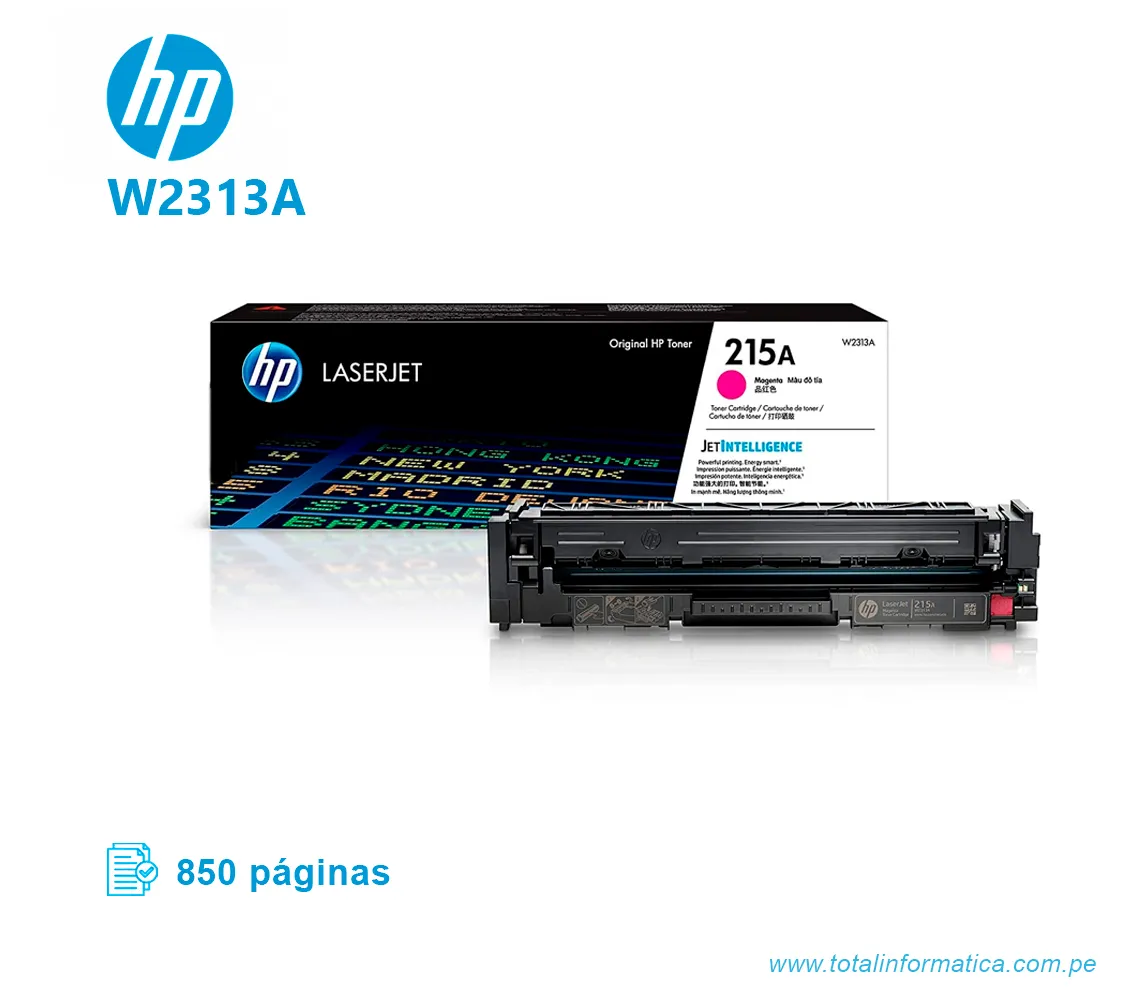 TONER HP 215A W2313A L.J. MAGENTA 850 PAGS - imagen 2