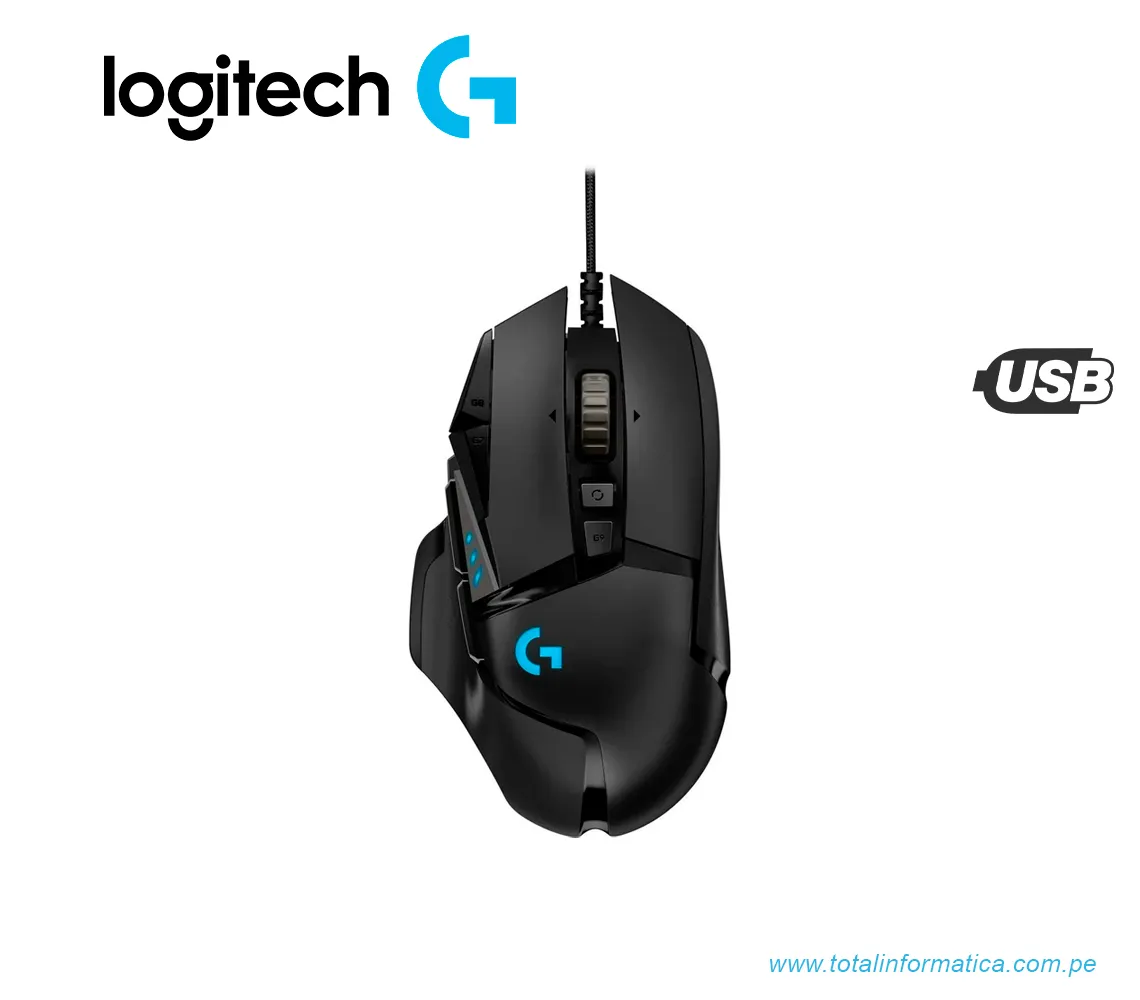 MOUSE GAMING LOGITECH G502 HERO, 16000 DPI, RGB, NEGRO(910-005469) - imagen 3