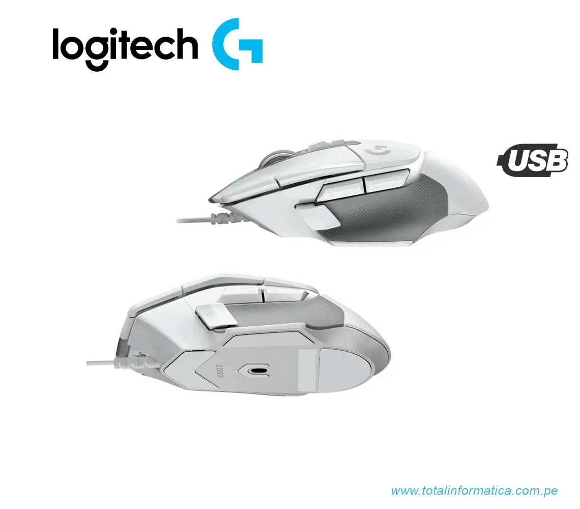 MOUSE GAMING LOGITECH G502 X HERO,25K DPI, BLANCO(910-006144) - imagen 3
