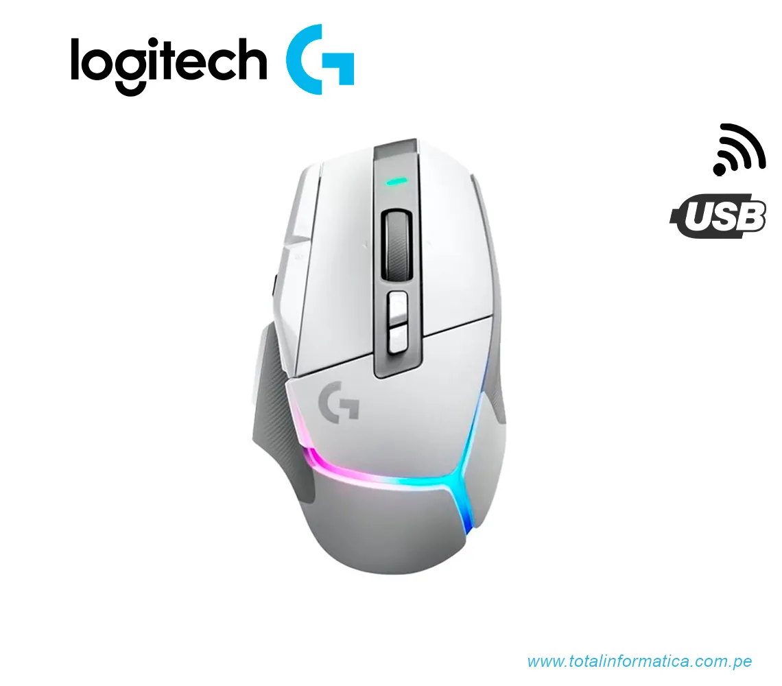 MOUSE GAMING LOGITECH G502 X PLUS, 25K DPI, INALAMBRICO, RGB, BLANCO(910-006169) - imagen 3