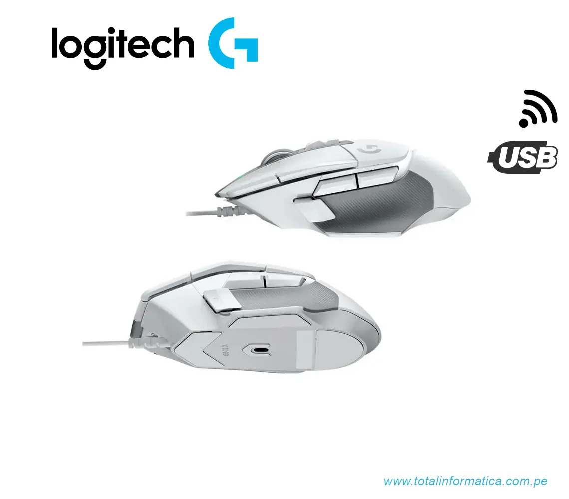 MOUSE GAMING LOGITECH G502 X PLUS, 25K DPI, INALAMBRICO, RGB, BLANCO(910-006169) - imagen 2