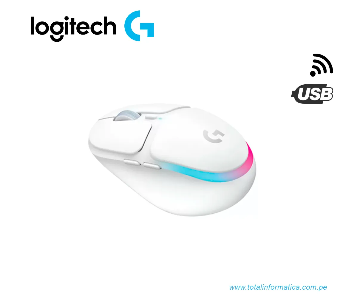 MOUSE GAMING LOGITECH G705, INALAMBRICO, RGB, BLANCO(910-006366) - imagen 1