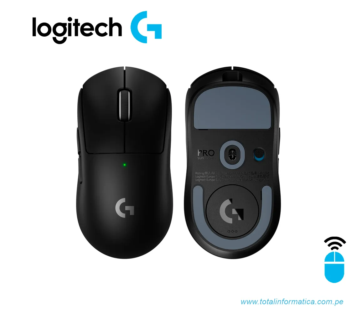 MOUSE GAMING LOGITECH G PRO X SUPERLIGHT 2, INALAMBRICO LIGHTSPEED, NEGRO(910-006628) - imagen 2