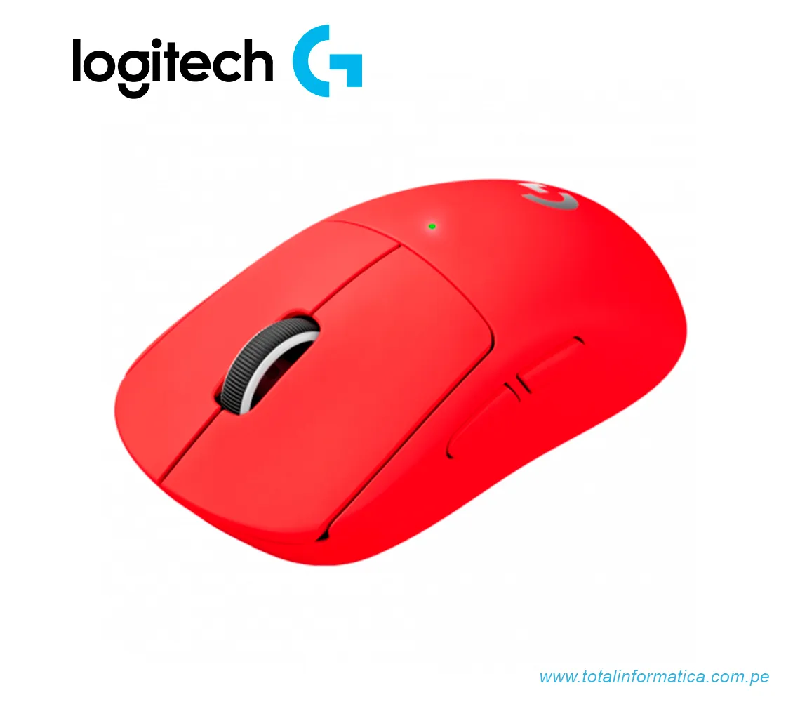 MOUSE GAMING LOGITECH G PRO X SUPERLIGHT, INALAMBRICO, SENSOR HERO 25K, RED(910-006783) - imagen 1