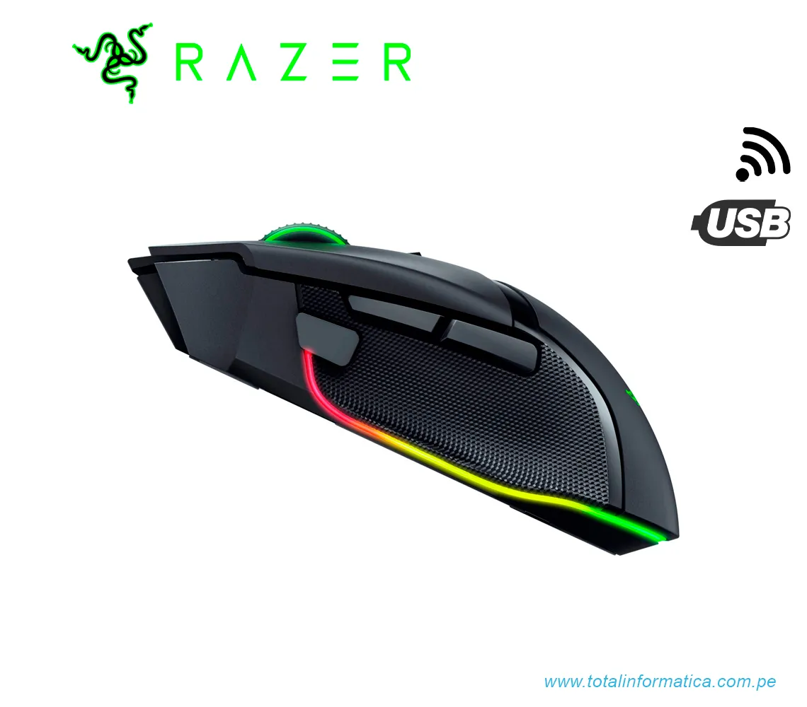 MOUSE GAMING RAZER BASILISCO V3 PRO, INALAMBRICO/BLUETOOTH/USB-C, CHROMA RGB, NEGRO(RZ01-04620100-R3U1) - imagen 4