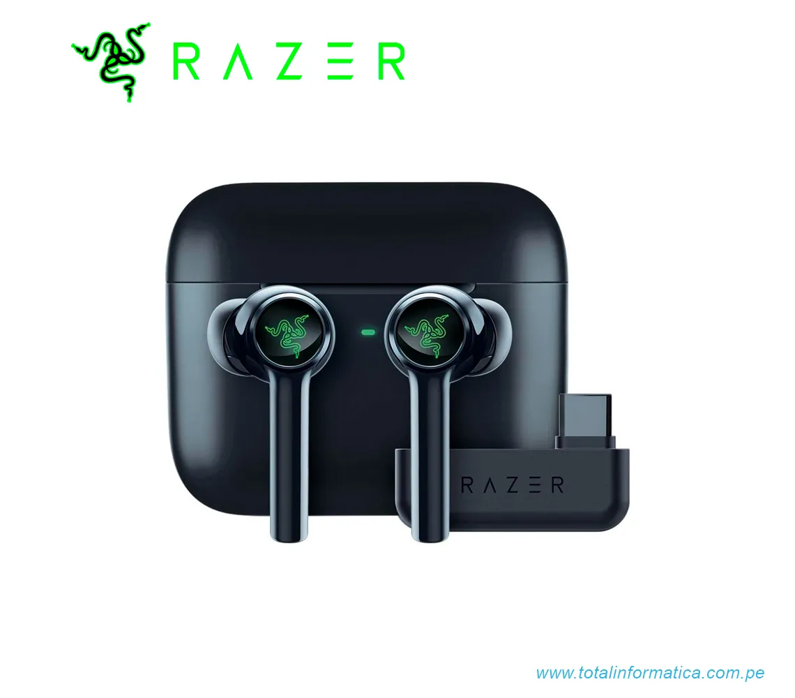 AUDIFONO CON MICROFONO RAZER HAMMERHEAD PRO HYPERSPEED, INALAMBRICO, THX, USB C, CHROMA, NEGRO(RZ12-04590100-R3U1) - imagen 2
