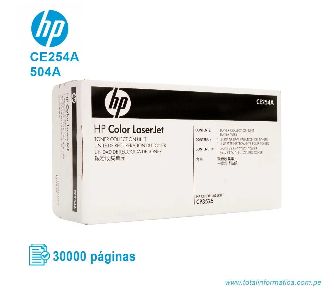 UNIDAD RECOL.TONER HP ( CE254A ) LASERJET COLOR CP3525 - imagen 1