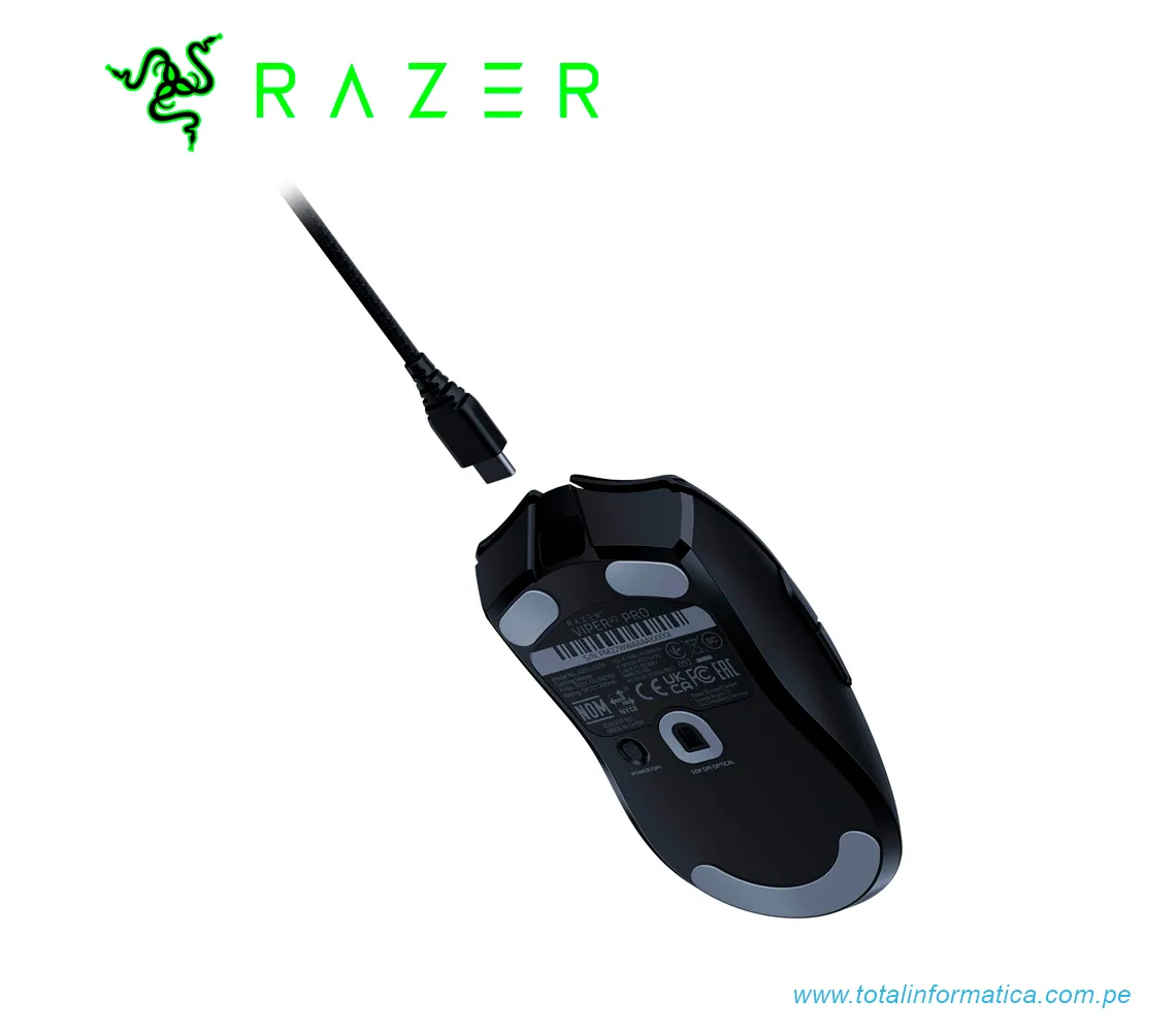 MOUSE GAMING RAZER VIPER V2 PRO, 30K DPI, MULTI-DISPOSITIVO, INALAMBRICO, USB, NEGRO(RZ01-04390100-R3U1) - imagen 2