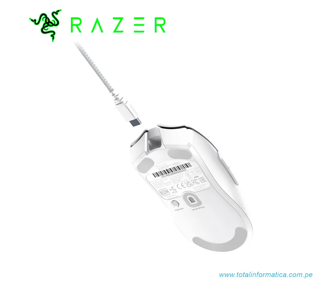 MOUSE GAMING RAZER VIPER V2 PRO, 30K DPI, MULTI-DISPOSITIVO, INALAMBRICO, USB, BLANCO(RZ01-04390200-R3U1) - imagen 3
